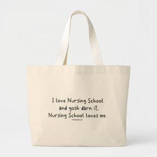 Grand Tote Bag L'école d'infirmières m'aime