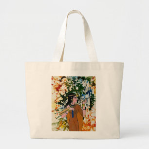 Grand Tote Bag L'Enchanteuse égyptienne par Michael Moffa