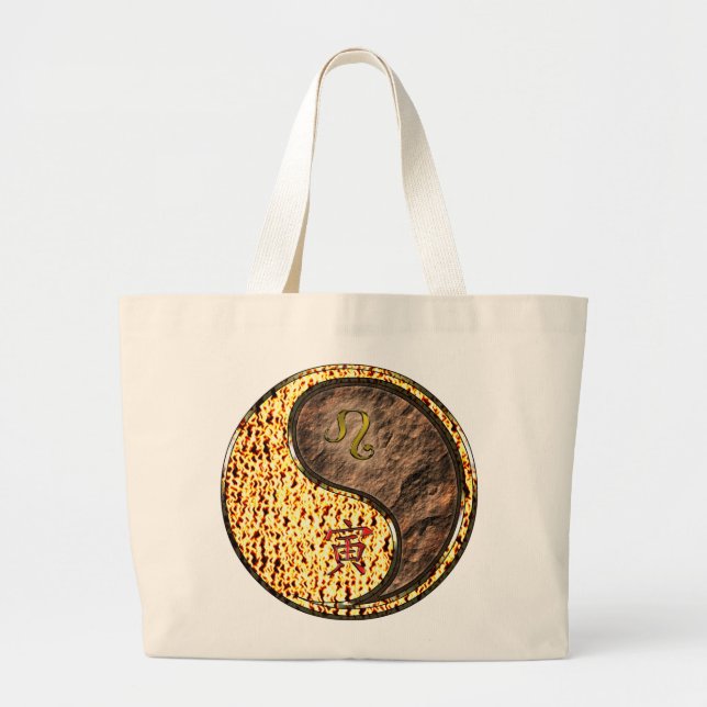 Grand Tote Bag Leo & Earth Tiger (Devant)