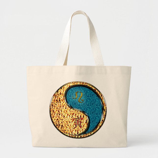 Grand Tote Bag Leo & Water Tiger (Devant)