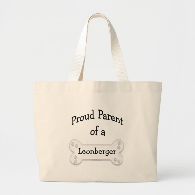 Grand Tote Bag Leonberger Fier Parent (Devant)