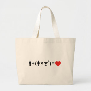 Grand Tote Bag L'équation d'amour pour les femmes