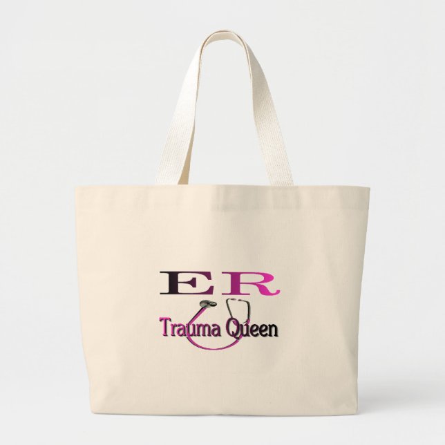 Grand Tote Bag L'ER soignent la chemise/cadeaux "de reine de (Devant)