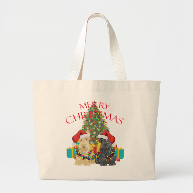 Grand Tote Bag Les aides du Père Noël (Devant)