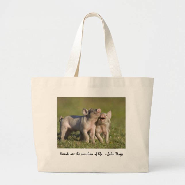 Grand Tote Bag Les amis sont le soleil de la vie (Devant)