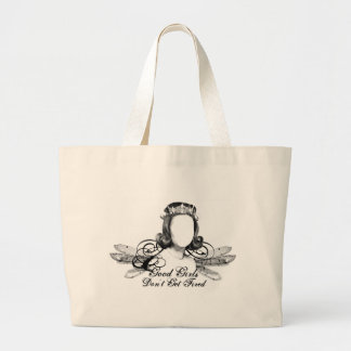 Grand Tote Bag Les bonnes filles n'obtiennent pas mises le feu