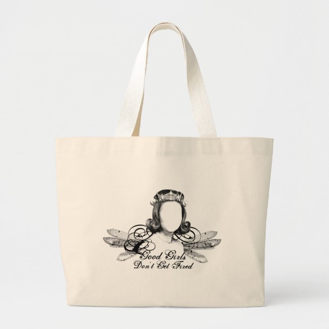 Grand Tote Bag Les bonnes filles n'obtiennent pas mises le feu (Devant)