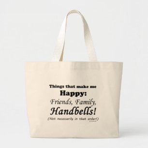 Grand Tote Bag Les Cellules De Poignées Me Rendent Heureux