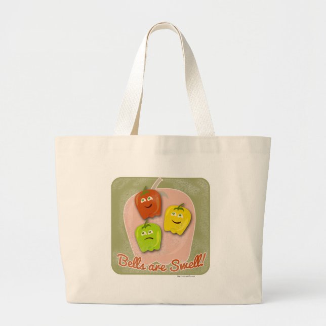 Grand Tote Bag Les cloches sont une houle (Devant)