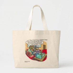 Grand Tote Bag Les gens qui ressemblent à des iguanes c'est drôle