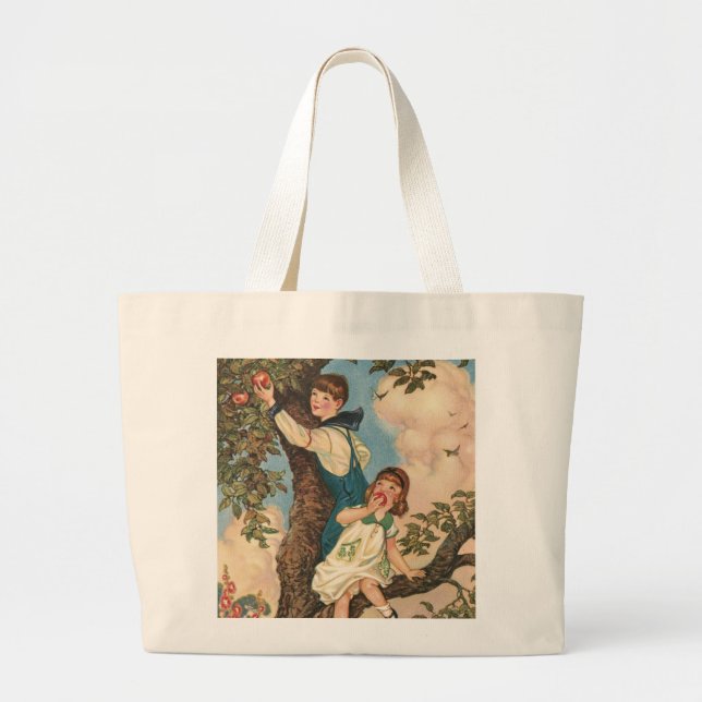 Grand Tote Bag Les grimpeurs d'arbres (Devant)