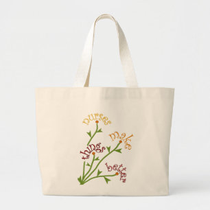 Grand Tote Bag Les infirmières font à des choses un meilleur sa