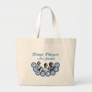 Grand Tote Bag Les joueurs de bingo-test sont simplement fabuleux
