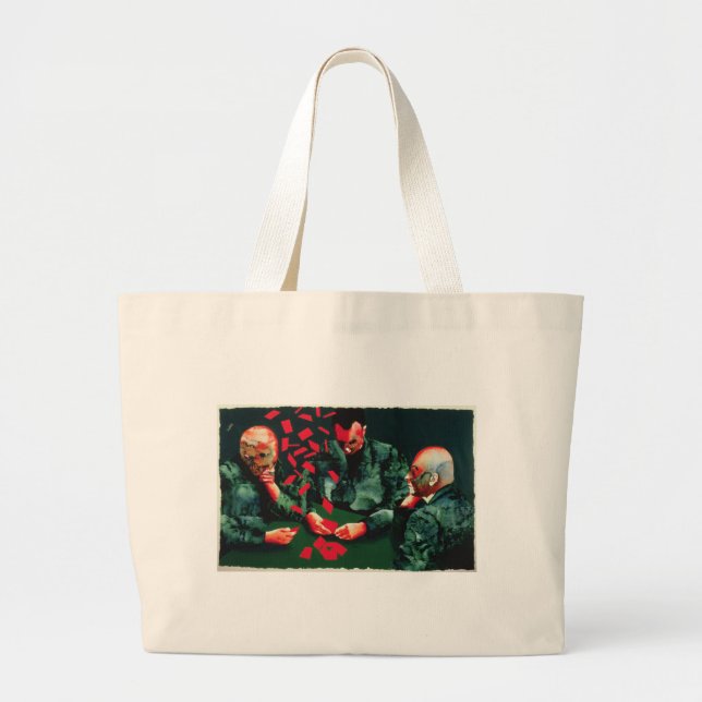 Grand Tote Bag Les joueurs de carte 1987 (Devant)
