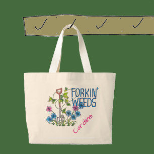 Grand Tote Bag Les mauvaises herbes (pas d'arrière - plan)