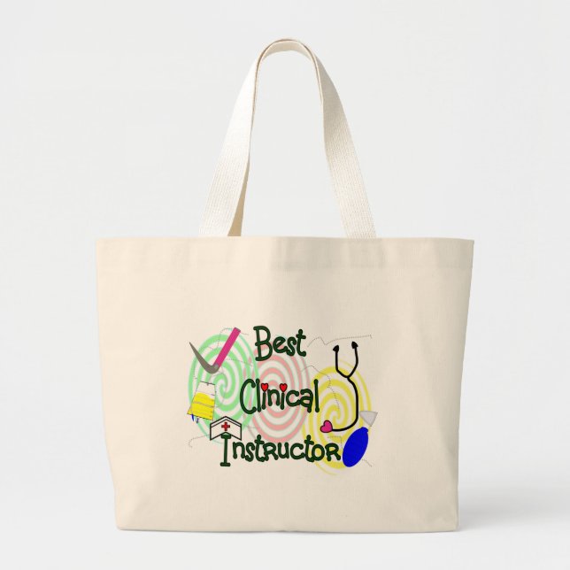 Grand Tote Bag Les meilleurs cadeaux cliniques de soins (Devant)