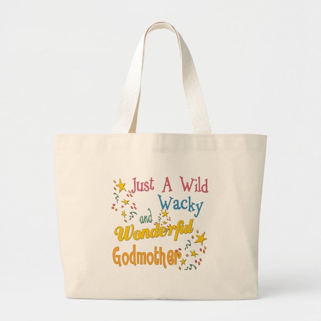 Grand Tote Bag Les meilleurs cadeaux de marraine (Devant)