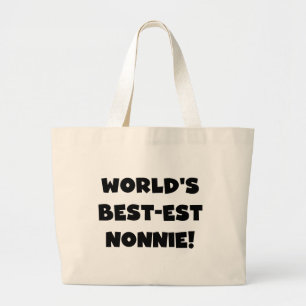 Grand Tote Bag Les meilleurs cadeaux Nonnie du monde de Black Tex