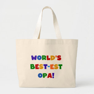 Grand Tote Bag Les meilleurs cadeaux Opa Bright Colors du monde
