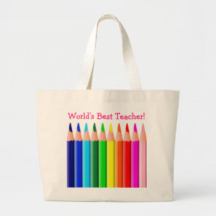 Grand Tote Bag Les meilleurs crayons colorés du monde