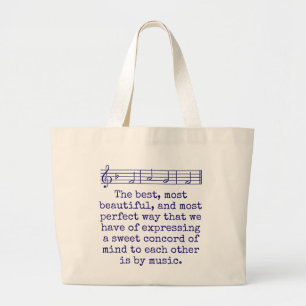 Grand Tote Bag Les Meilleurs Et Les Plus Beaux - Music Q
