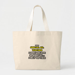 Grand Tote Bag Les Miracles et les Enseignants spéciaux de l'Ed 