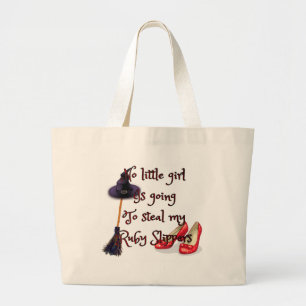 Grand Tote Bag Les pantoufles rouges sont les miennes