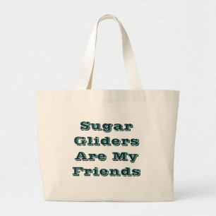 Grand Tote Bag Les Planeurs À Sucre Sont Mes Amis