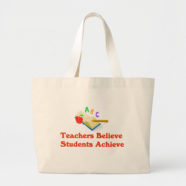 Grand Tote Bag Les professeurs croient que les étudiants (Devant)