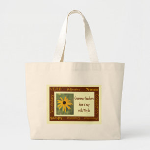 Grand Tote Bag Les professeurs de grammaire ont une manière avec