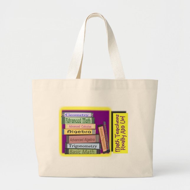 Grand Tote Bag Les professeurs de maths AJOUTENT vraiment (Devant)