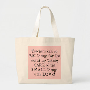 Grand Tote Bag Les professeurs peuvent faire de GRANDES choses