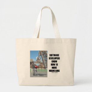 Grand Tote Bag Les programmateurs de logiciel savent déplacer de