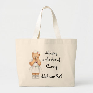 Grand Tote Bag Les soins sont l'art des soins