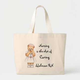 Grand Tote Bag Les soins sont l'art des soins