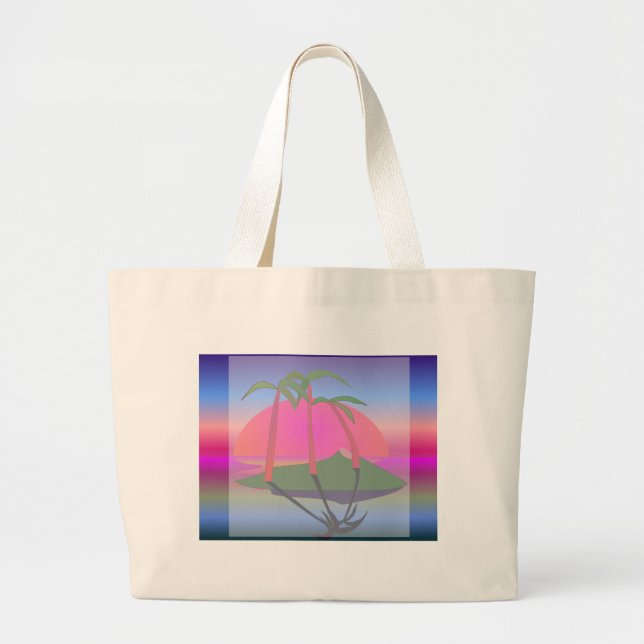 Grand Tote Bag Les Tropiques - (Devant)