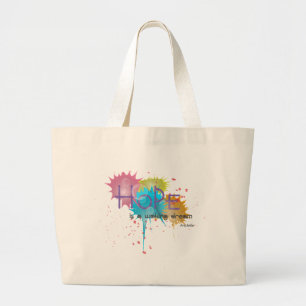 Grand Tote Bag L'ESPOIR est un rêve de réveil - Aristote