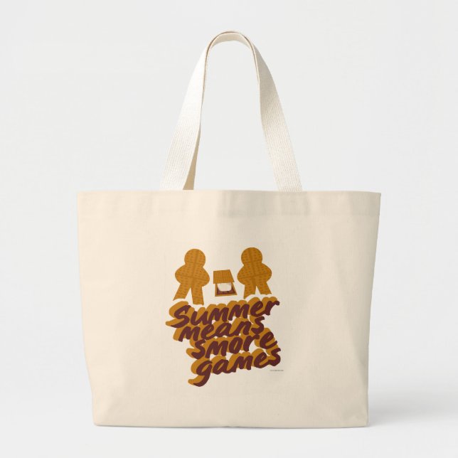 Grand Tote Bag L'été signifie plus de jeux amusants Boardgame Des (Devant)