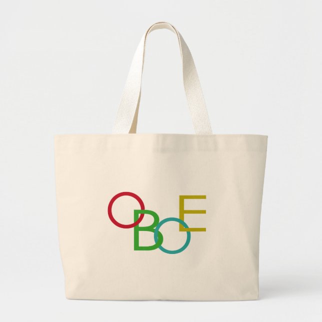Grand Tote Bag Lettres OBOE (Devant)
