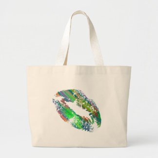 Grand Tote Bag Lèvres élégantes #10