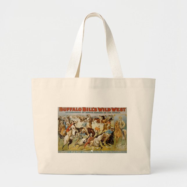 Grand Tote Bag L'exposition occidentale sauvage de Buffalo Bill (Devant)