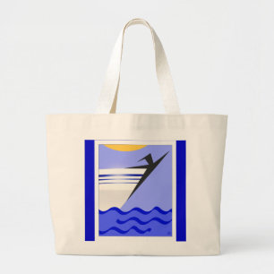 Grand Tote Bag Liberté En Mer