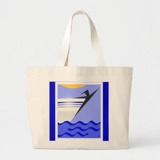 Grand Tote Bag Liberté En Mer