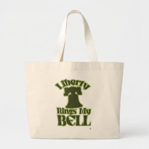 Grand Tote Bag Liberty Rings My Bell Fun Tourist Art