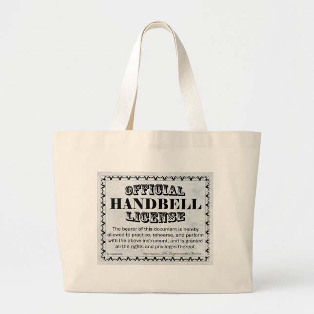Grand Tote Bag Licence Handbell (Devant)