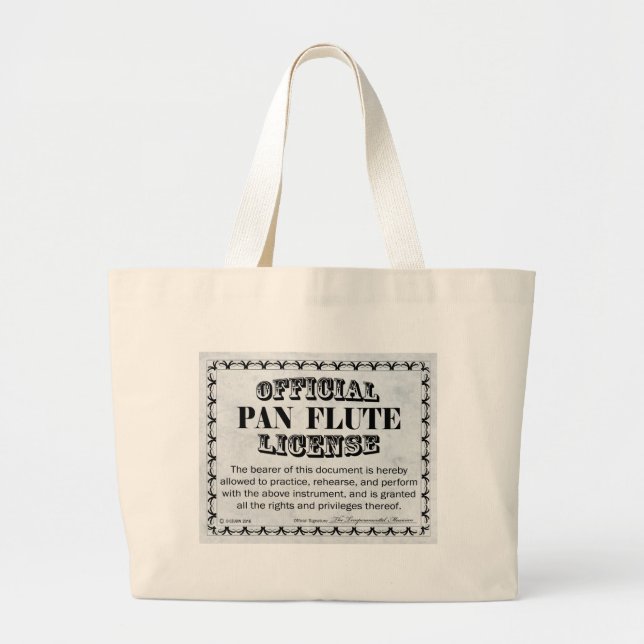 Grand Tote Bag Licence Pan Fluth (Devant)