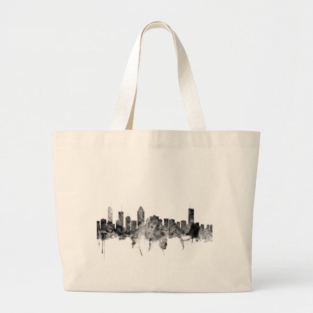 Grand Tote Bag Ligne d'atterrissage de Montréal Canada (Devant)