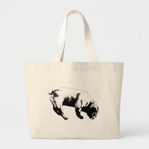Grand Tote Bag Ligne Graphique, Trace Calme