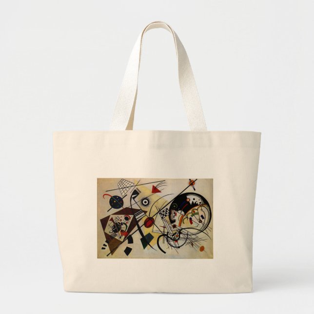 Grand Tote Bag Ligne ininterrompue Kandinsky Transverse (Devant)
