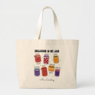 Grand Tote Bag L'inclusion est ma confiture drôle